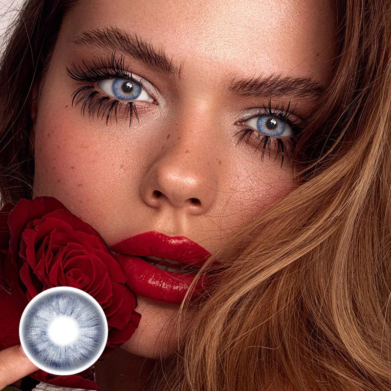 Bellatrix Blue Colored Contact Lenses - Feixum