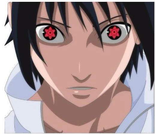 Cosplay Sharingan Red Colored Contact Lenses - Feixum