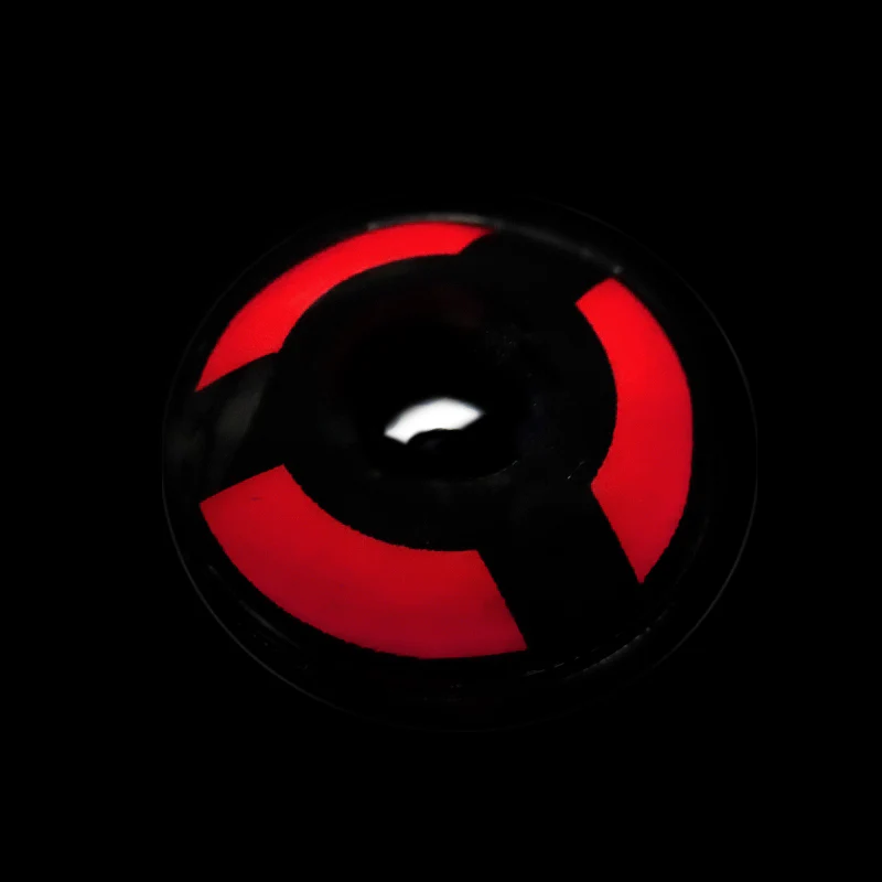 Cosplay NARUTO Uchiha Izuna Shalingan Red Prescription Colored Contact Lenses - Feixum