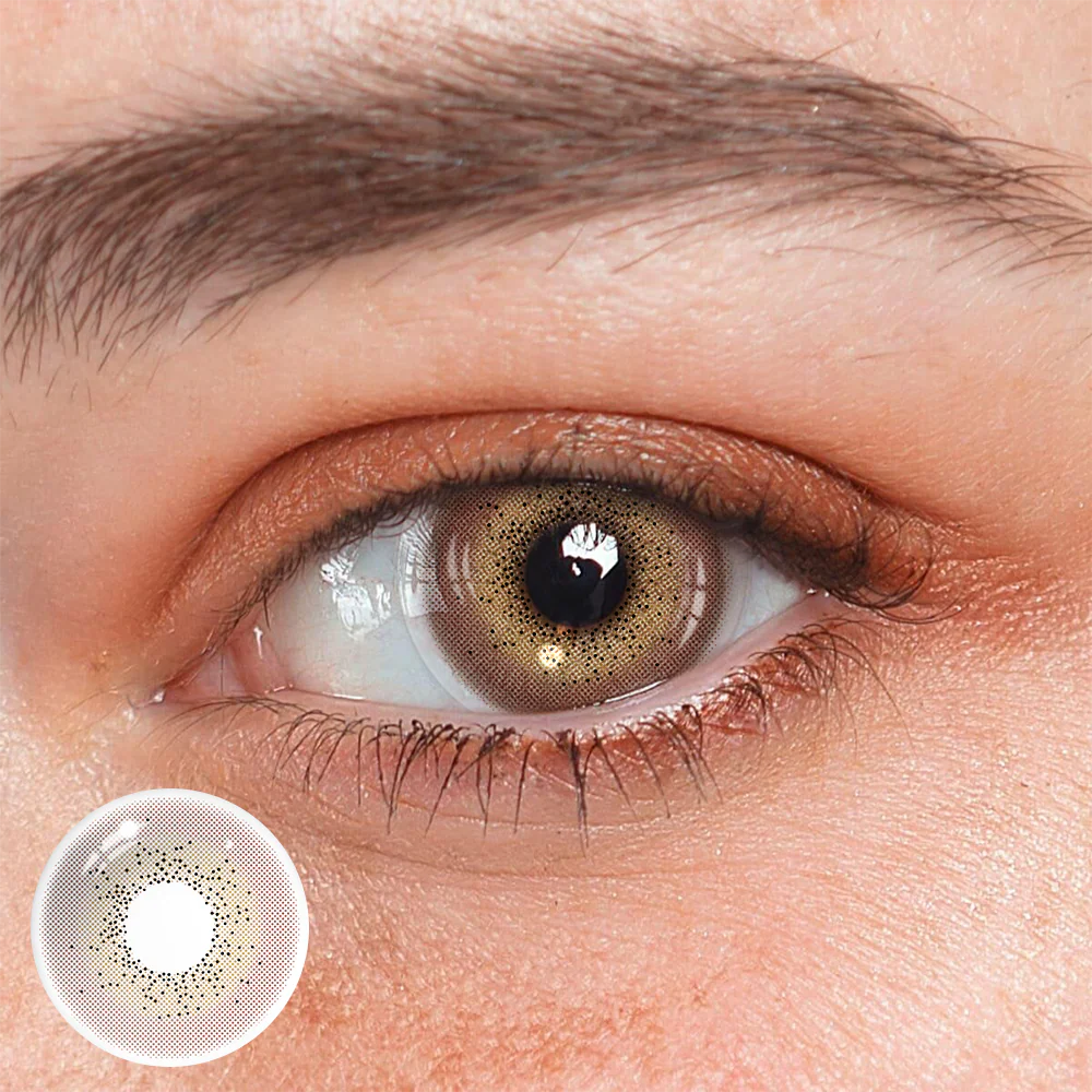 Gimlet Brown Colored Contact Lenses - Feixum