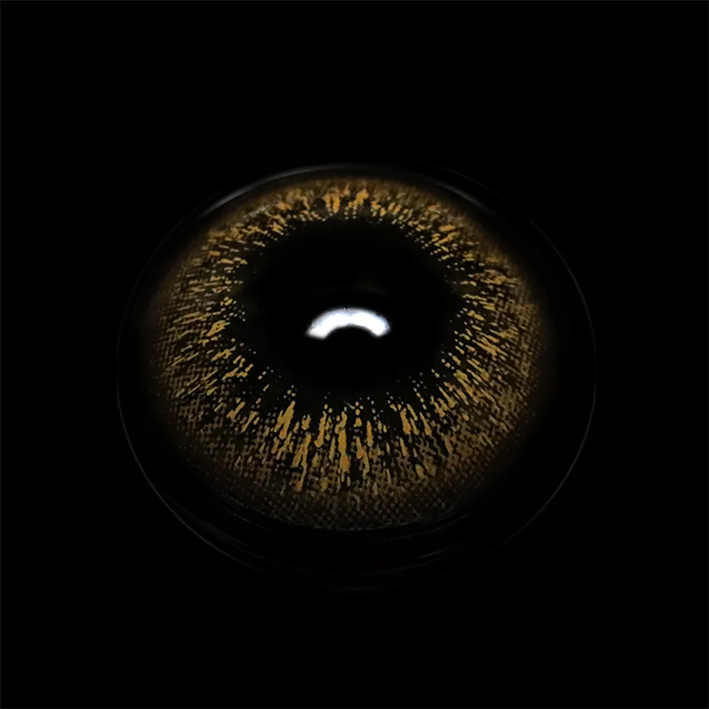 Nashia Brown Prescription Colored Contact Lenses - Feixum