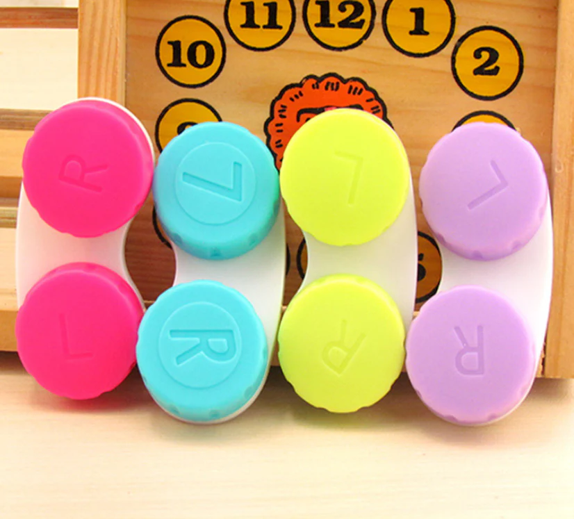 Candy Colors Multicolor Colored Contact Lens Case - Feixum