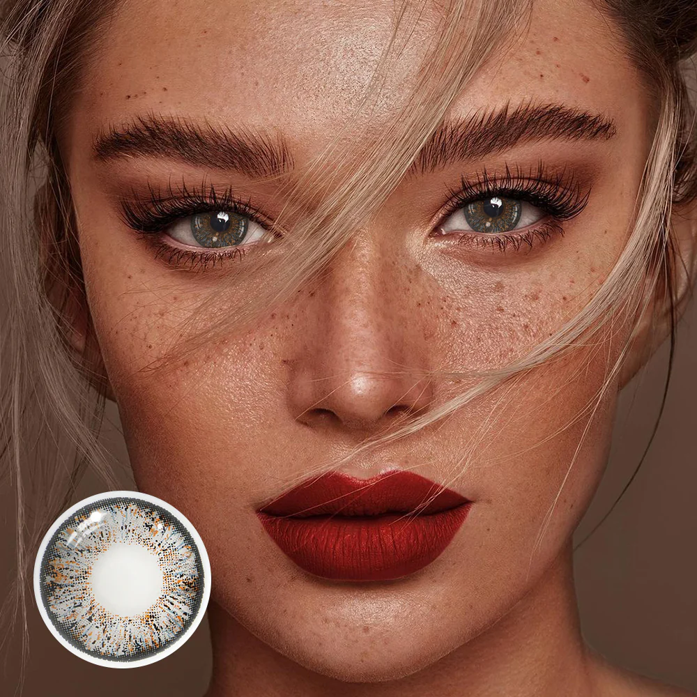 Carnelian Gray Colored Contact Lenses - Feixum