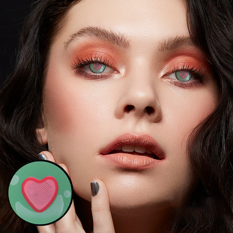 Cosplay Puppet Green Colored Contact Lenses - Feixum