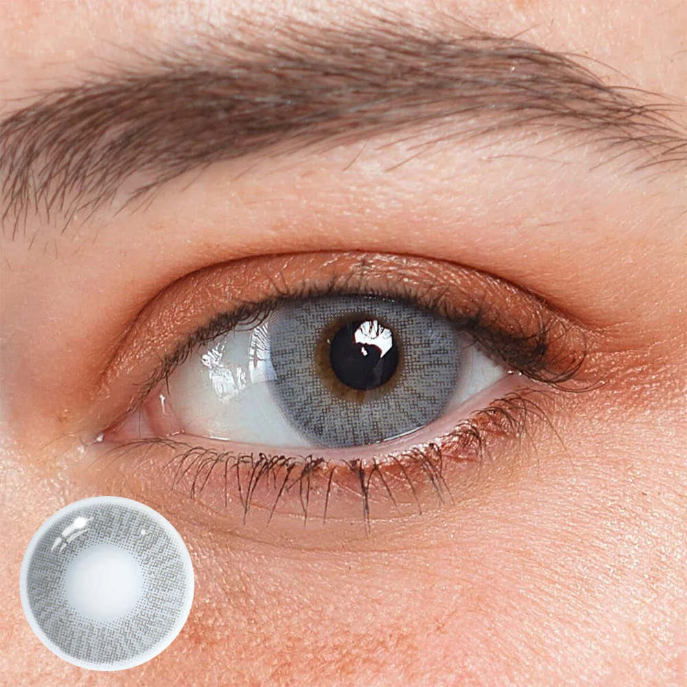 Artemis Ash Gray Colored Contact Lenses - Feixum