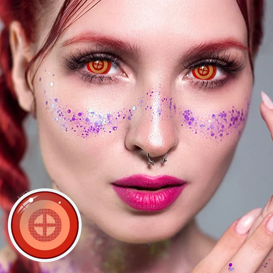 Cosplay Chainsaw Man Power Colored Contact Lenses - Feixum