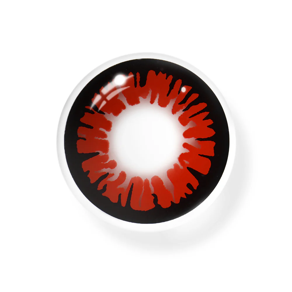 Cosplay Spark Red Colored Contact Lenses - Feixum