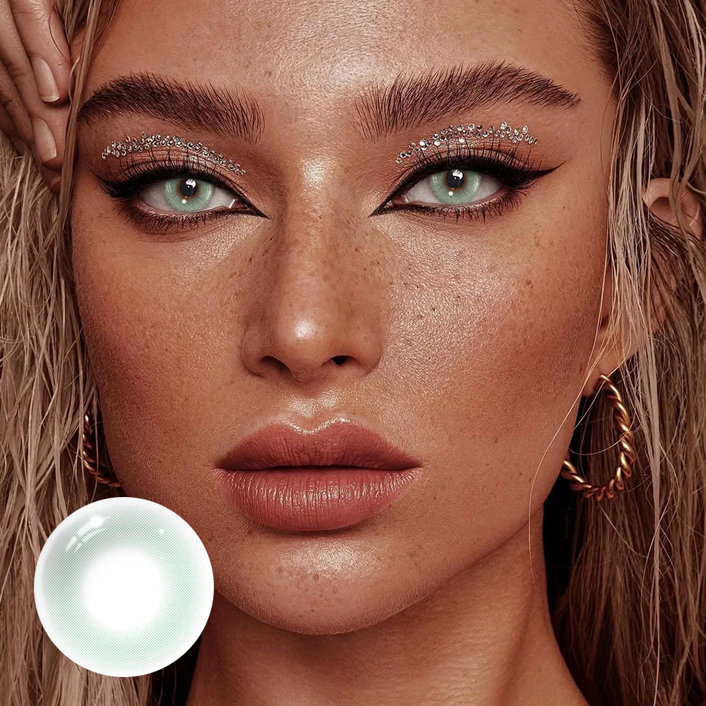 Bamboo Green Colored Contact Lenses - Feixum