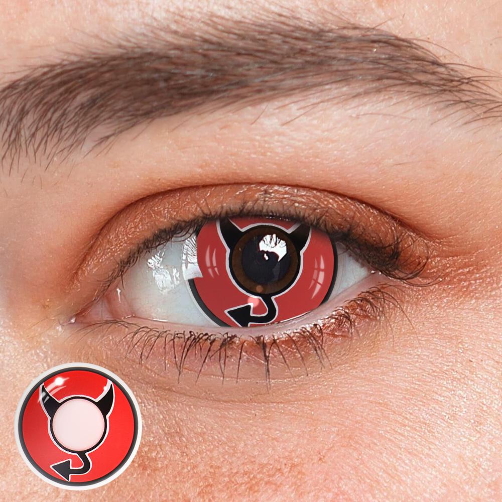 Halloween Little Devil Red Colored Contact Lenses - Feixum