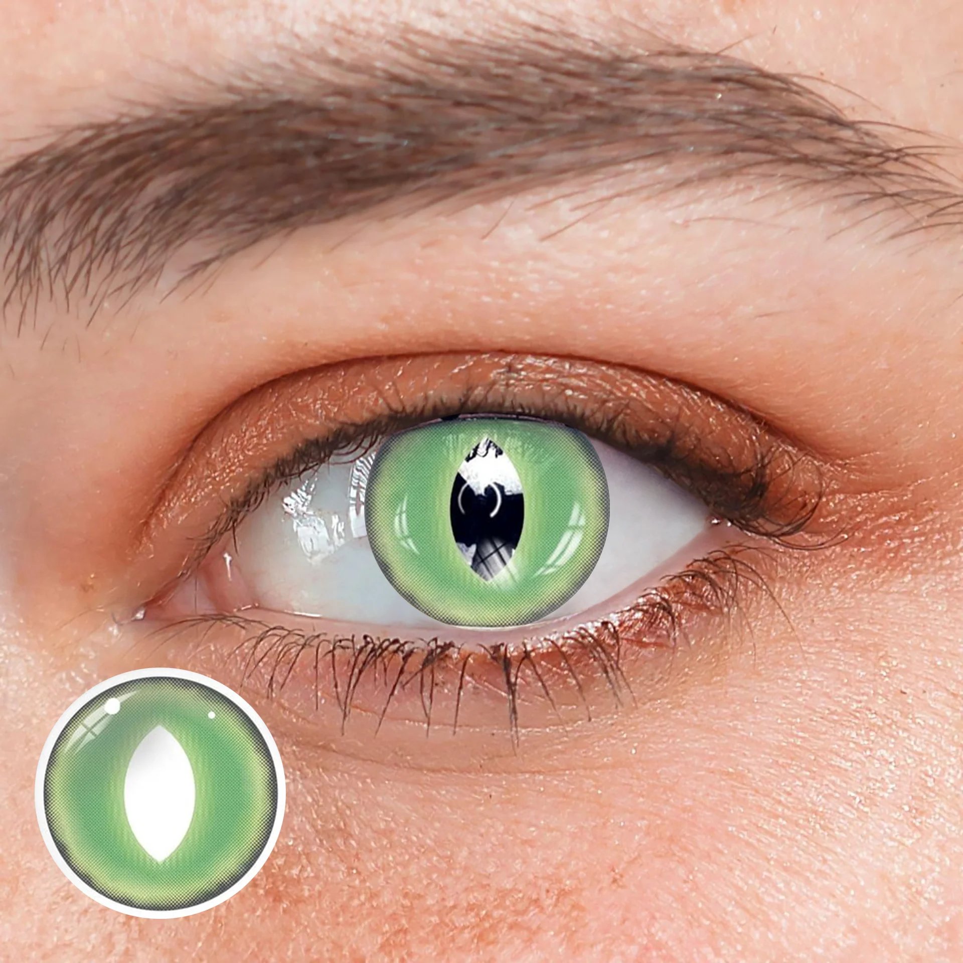 Cosplay British shorthair Green Colored Contact Lenses - Feixum