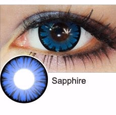 Halloween Miracle Sapphirl green Prescription Colored Contact Lenses - Feixum
