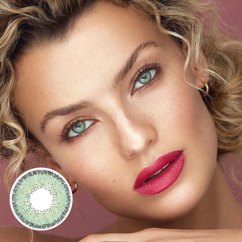 Natural Colors ESMERALDA Green Colored Contact Lenses - Feixum
