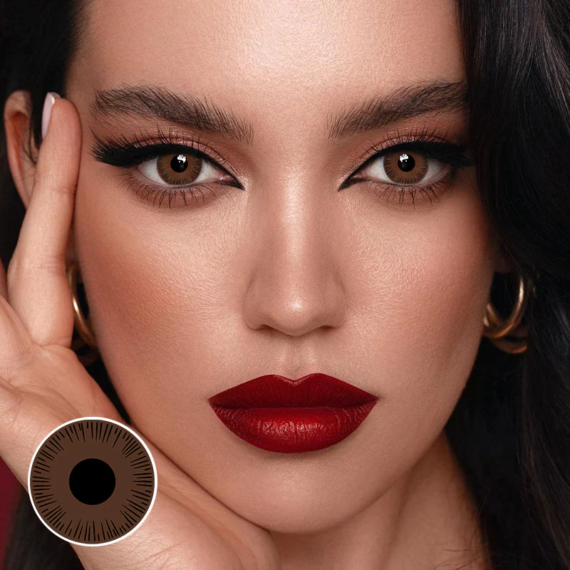 Bramble Brown Prosthetic Lenses - Feixum