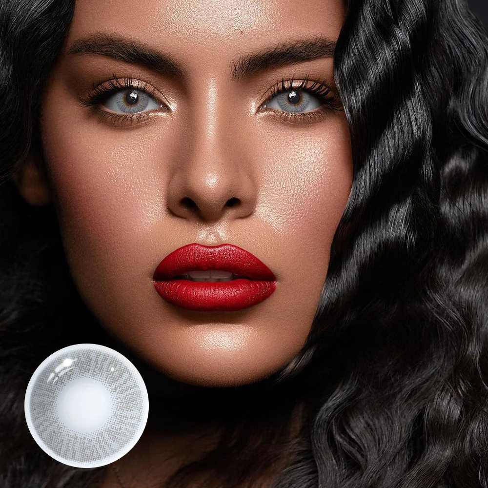 Artemis Ash Gray Colored Contact Lenses - Feixum