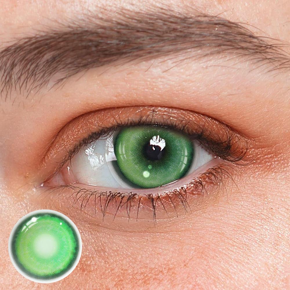 Cosplay KOI Green Colored Contact Lenses - Feixum