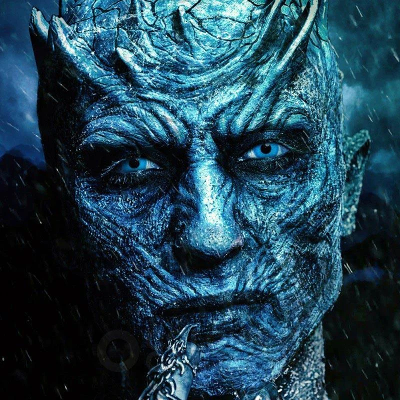 Halloween Blueout Prescription Colored Contact Lenses - Feixum