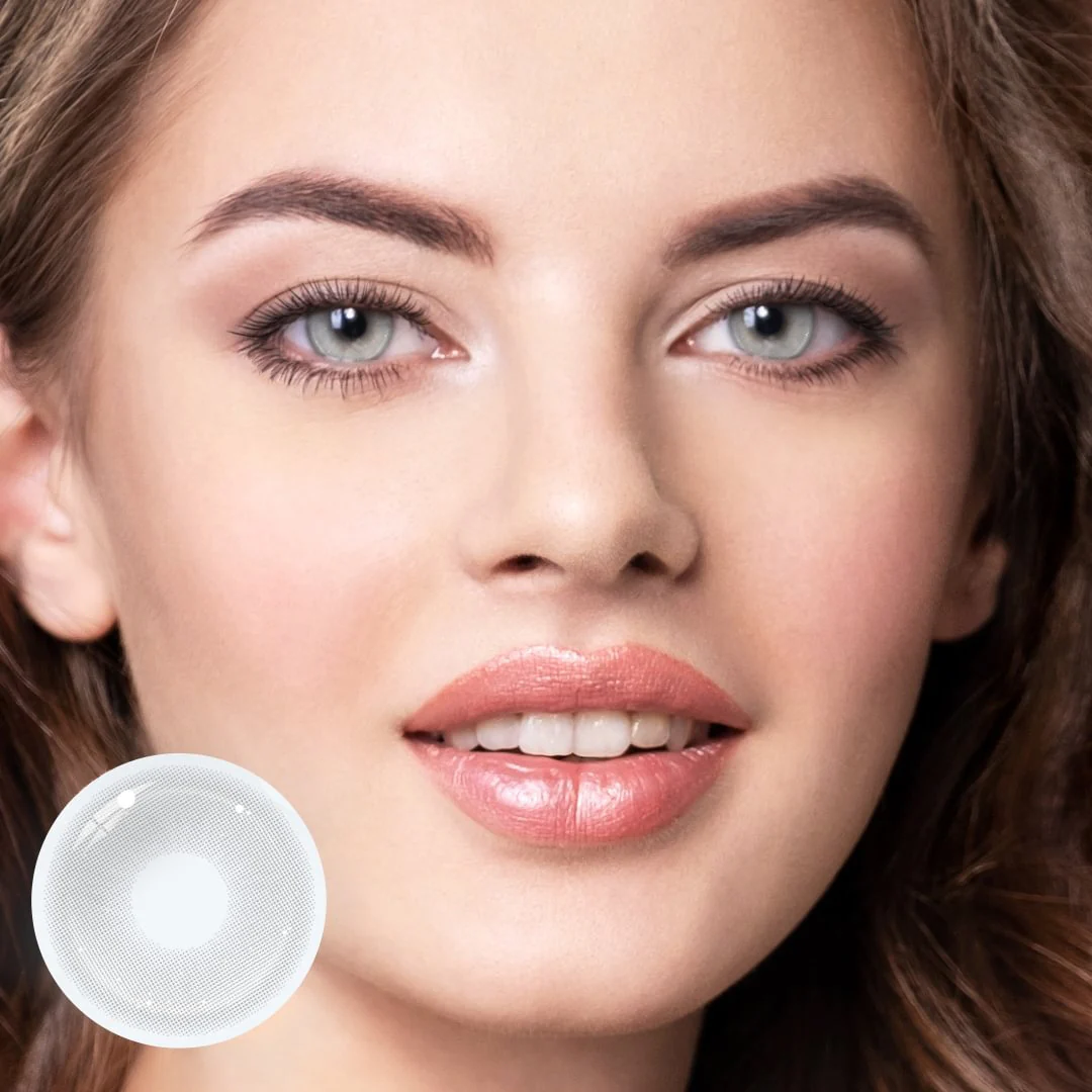 Cosplay Pudding Gray Colored Contact Lenses - Feixum