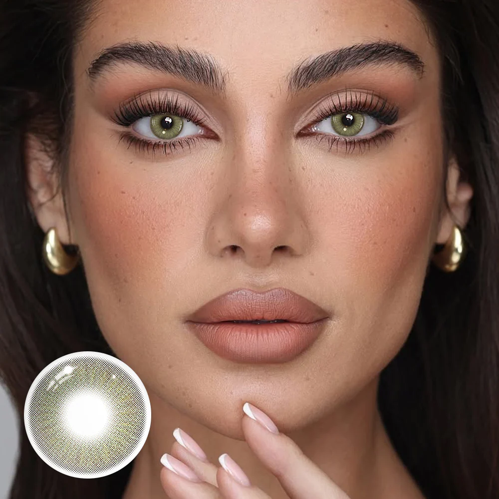 Beatriz Green Colored Contact Lenses - Feixum