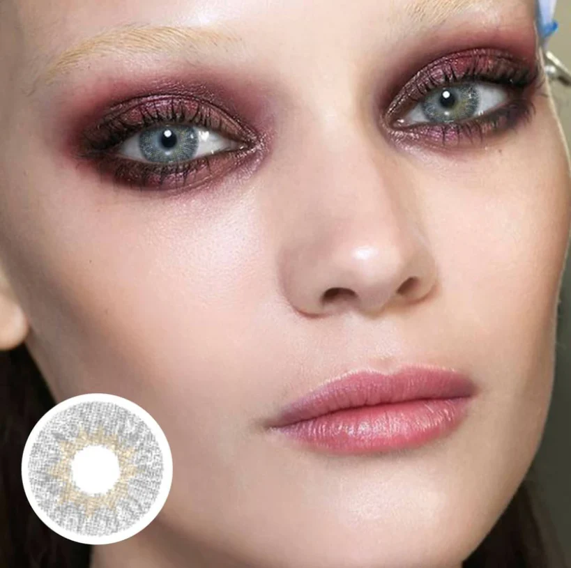 NATURAL GRAY Colored Contact Lenses - Feixum