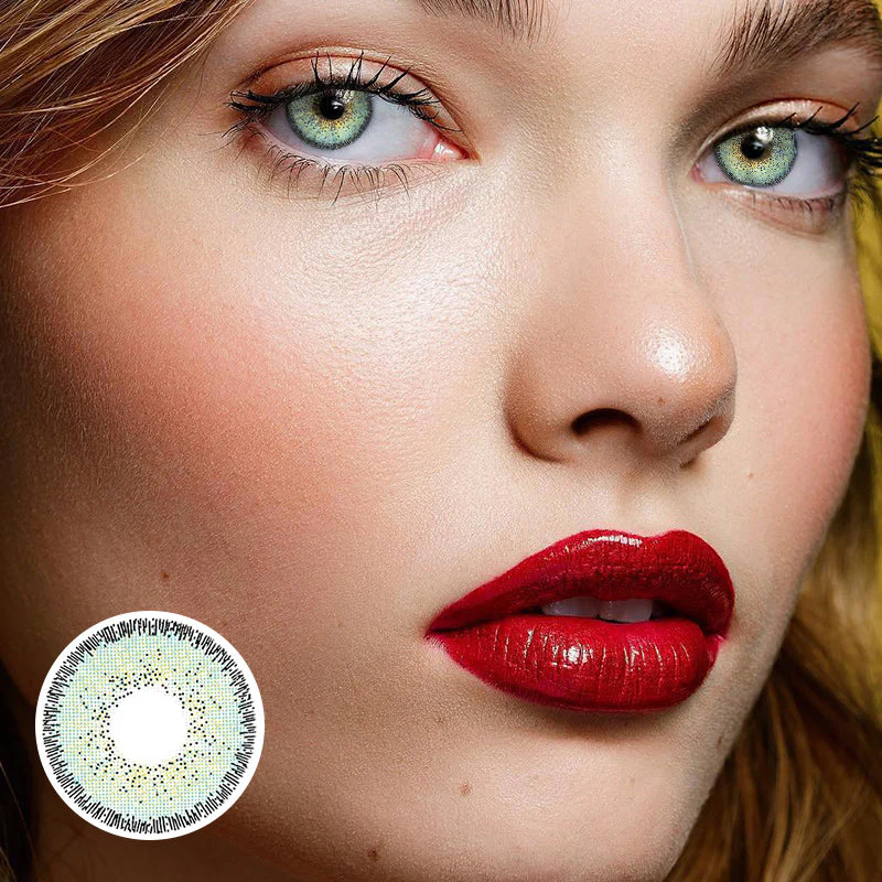 Natural Colors TOPAZIO Green Colored Contact Lenses - Feixum