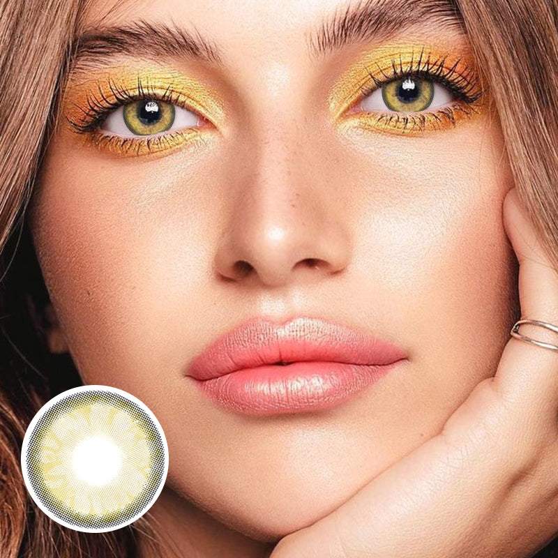 Gem Brown Daily (10 Pcs) Colored Contact Lenses - Feixum