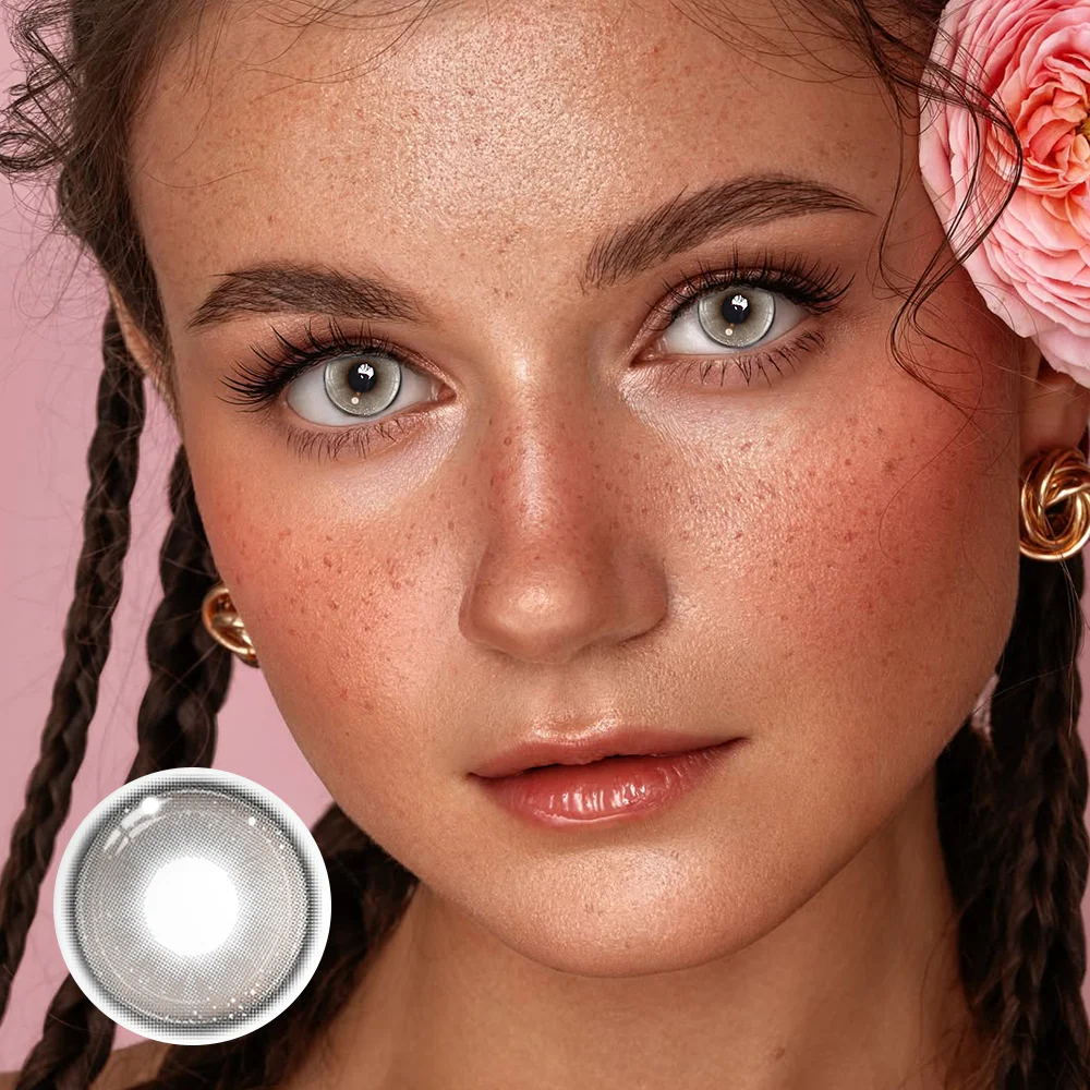 Calytrix Gray Colored Contact Lenses - Feixum
