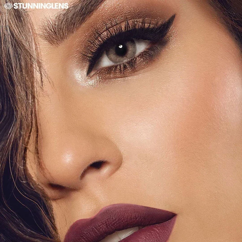 Elite Sandy Gray Prescription Colored Contact Lenses - Feixum