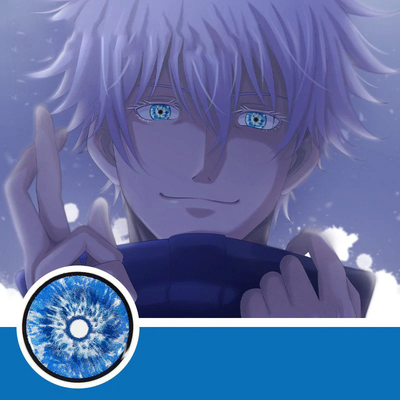Cosplay Gojo Blue Colored Contact Lenses - Feixum
