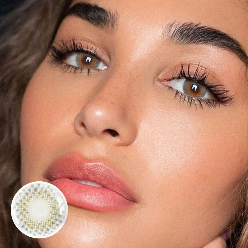 Genkai Grey Prescription Colored Contact Lenses - Feixum