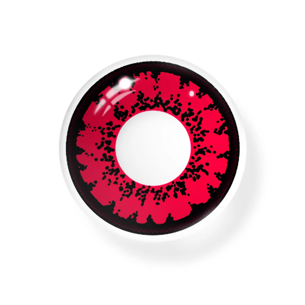 Cosplay Queen Red Prescription Colored Contact Lenses - Feixum