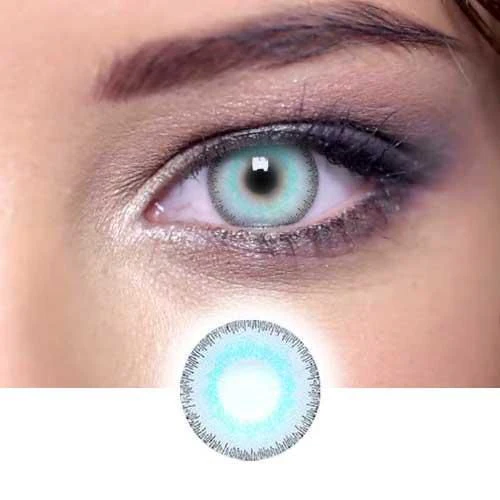 Elite Glass Green Gray Colored Contact Lenses - Feixum