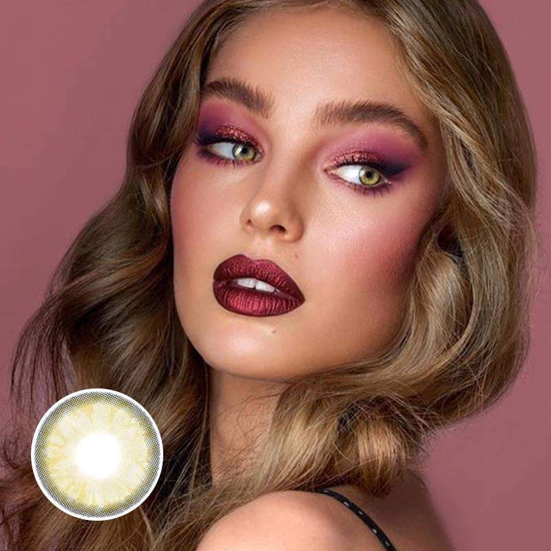 Gem Brown Daily (10 Pcs) Colored Contact Lenses - Feixum