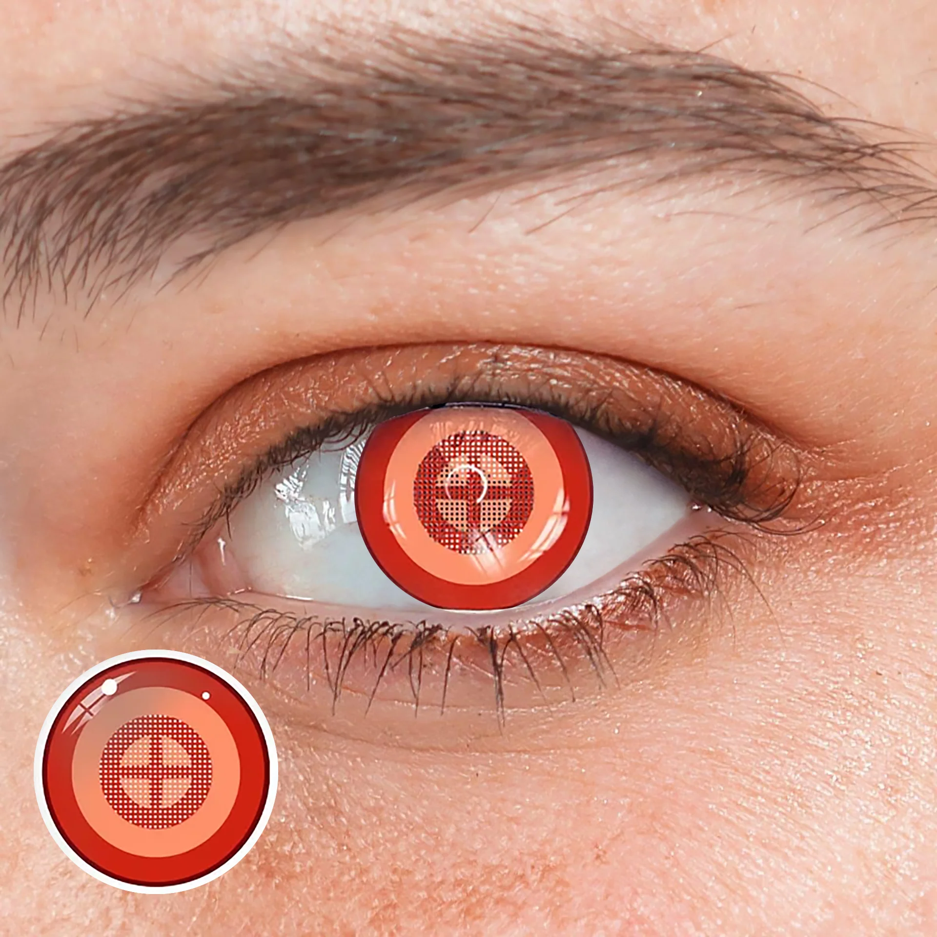 Cosplay Chainsaw Man Power Colored Contact Lenses - Feixum