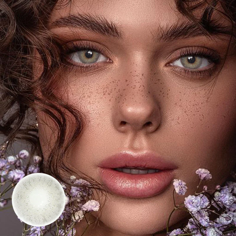 Gimlet Milk Grey Colored Contact Lenses - Feixum