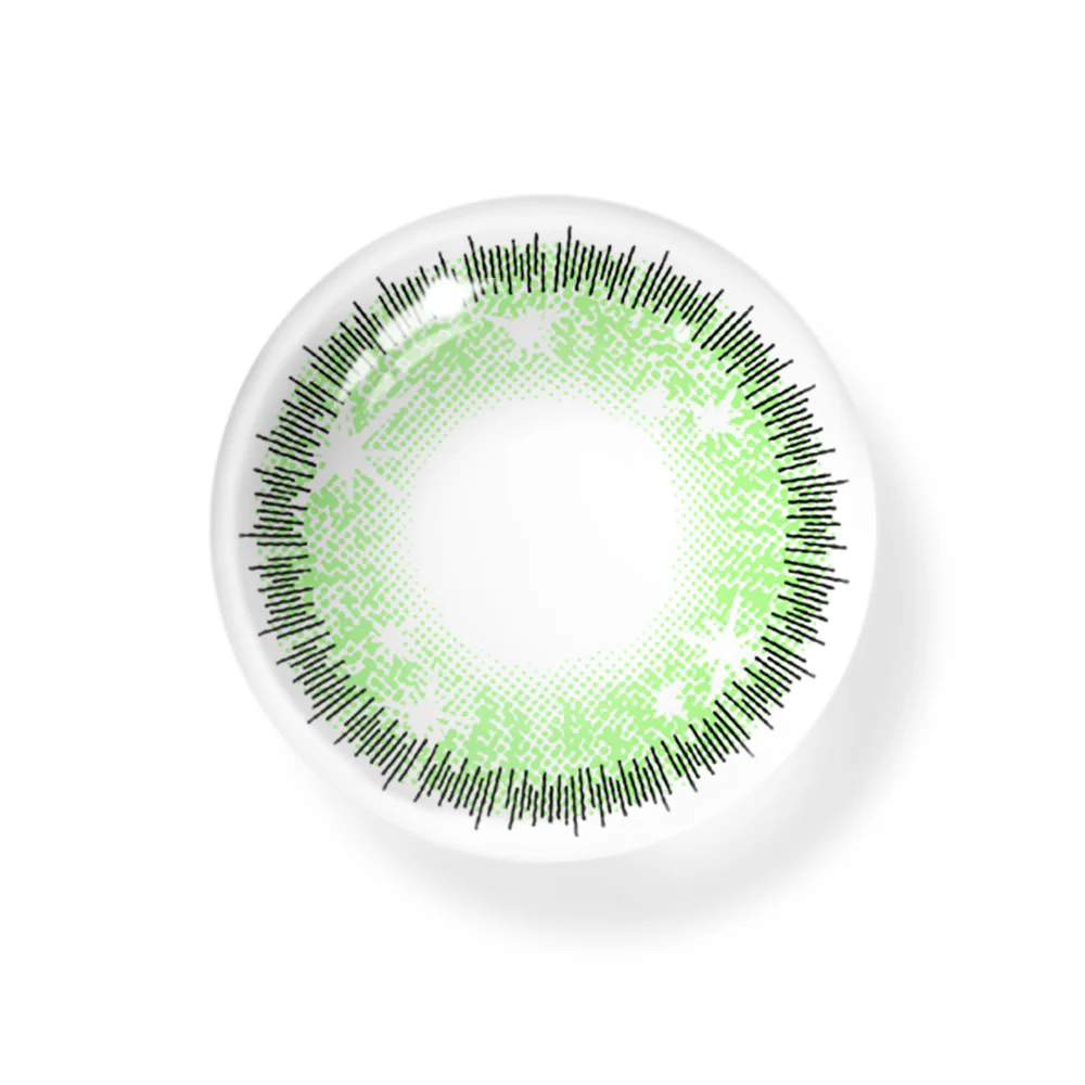 Cosplay Star Eyes Green Colored Contact Lenses - Feixum
