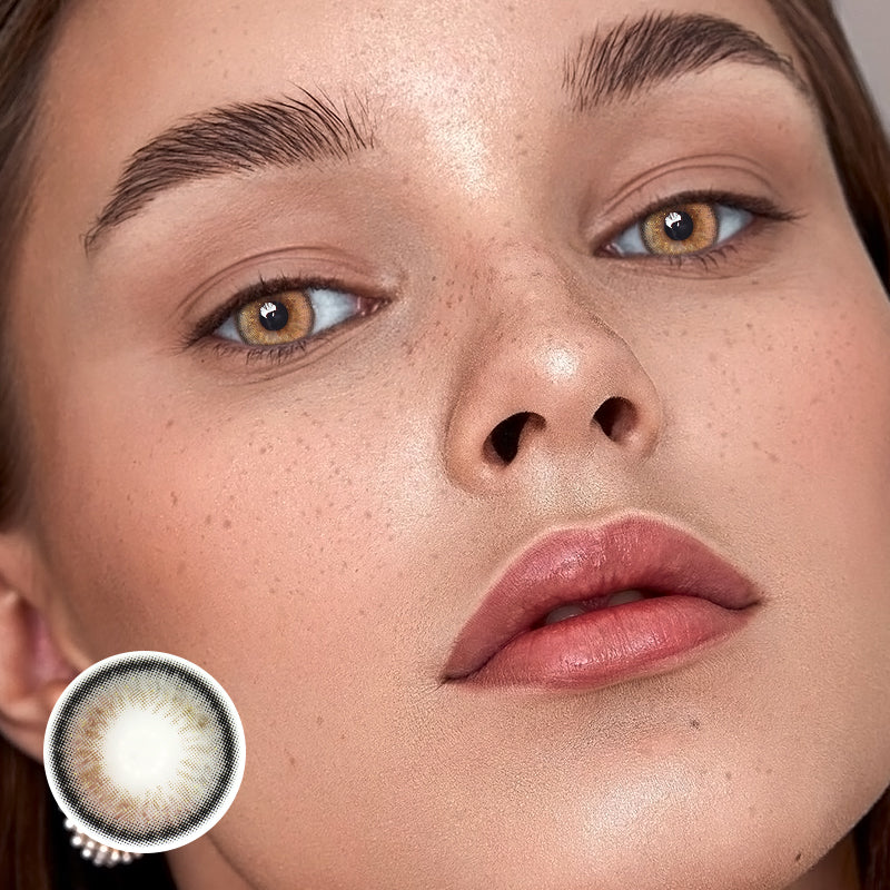 Astrea Gray Prescription Colored Contact Lenses - Feixum