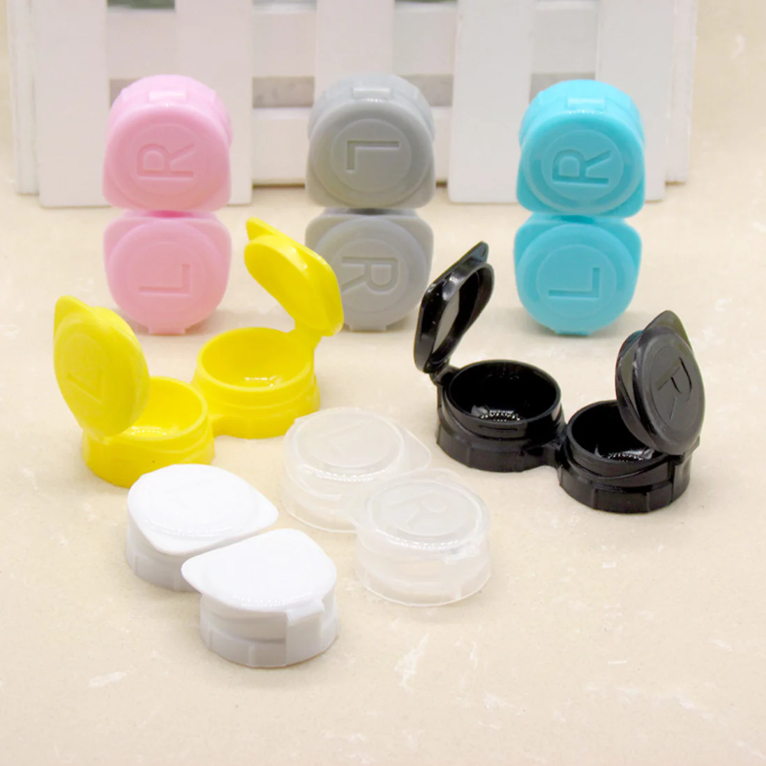 Candy Colors Multicolor Colored Contact Lens Case - Feixum
