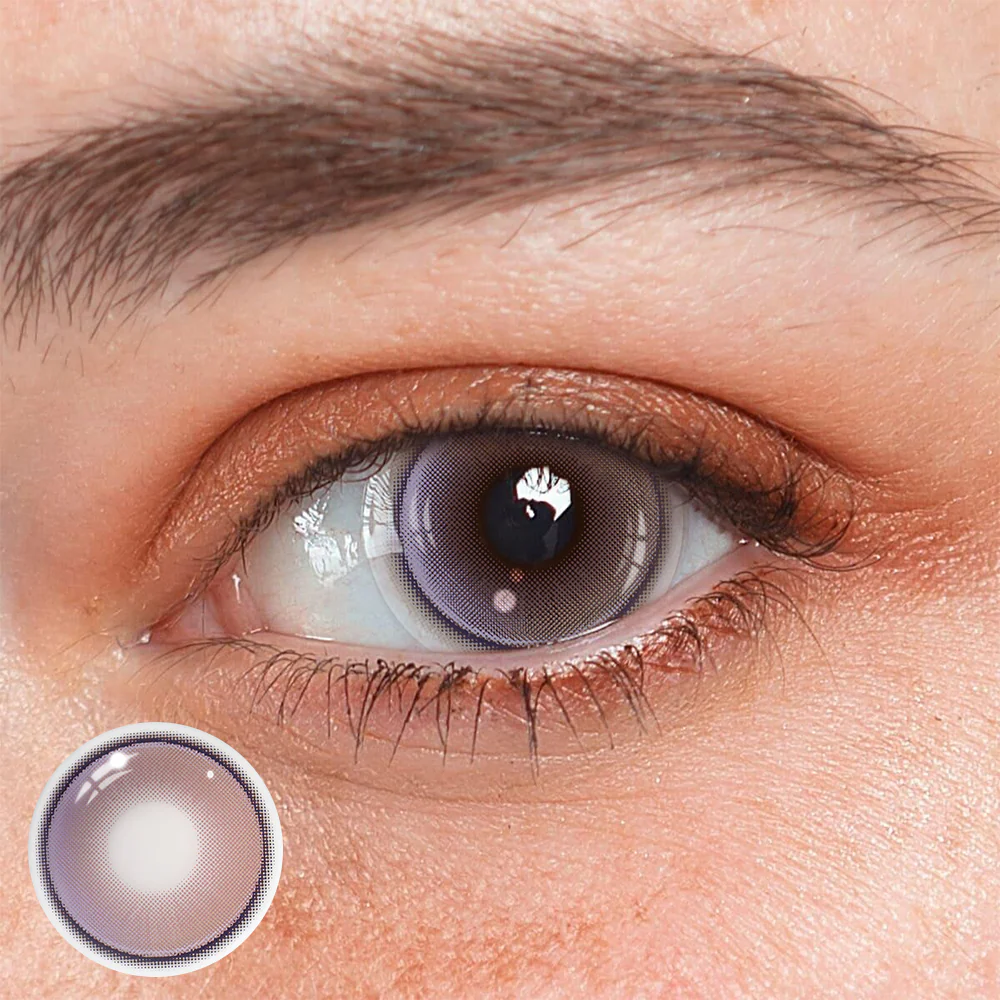 Aura Purple Colored Contact Lenses - Feixum