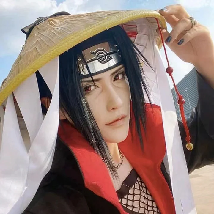 Cosplay NARUTO Mangikiu Shalingan Red Prescription Colored Contact Lenses - Feixum