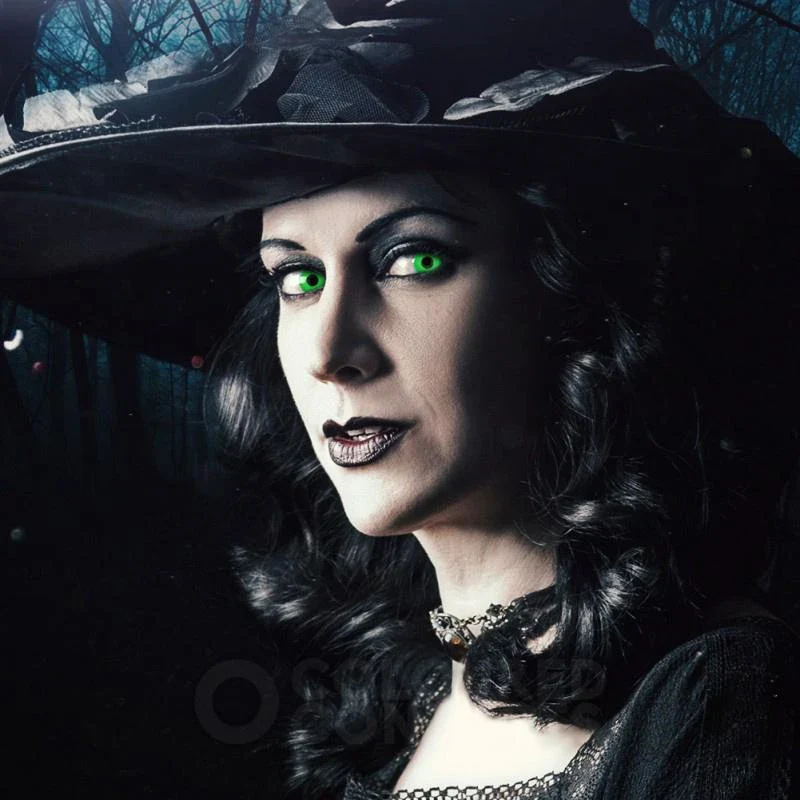 Halloween Greenout Colored Contact Lenses - Feixum