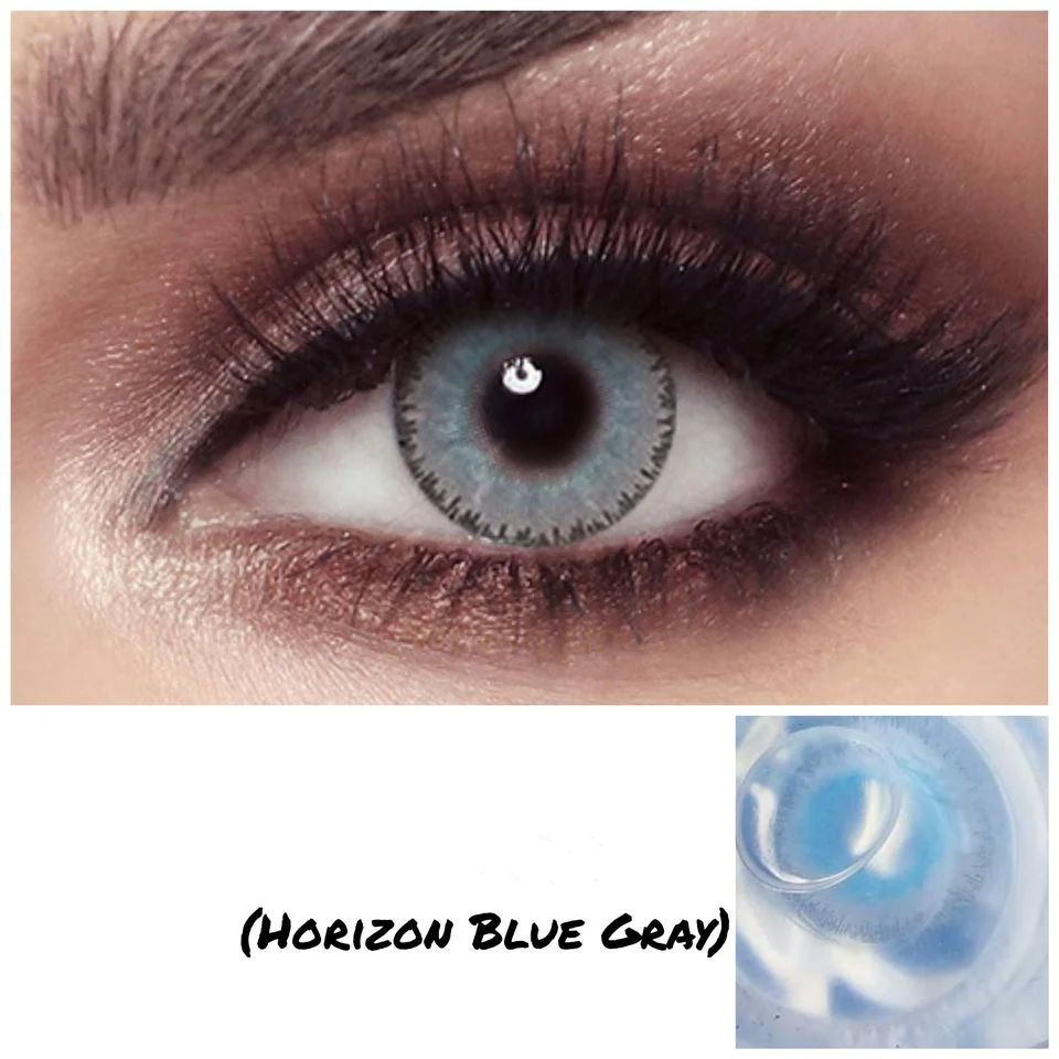 Elite Horizon Blue Gray Colored Contact Lenses - Feixum