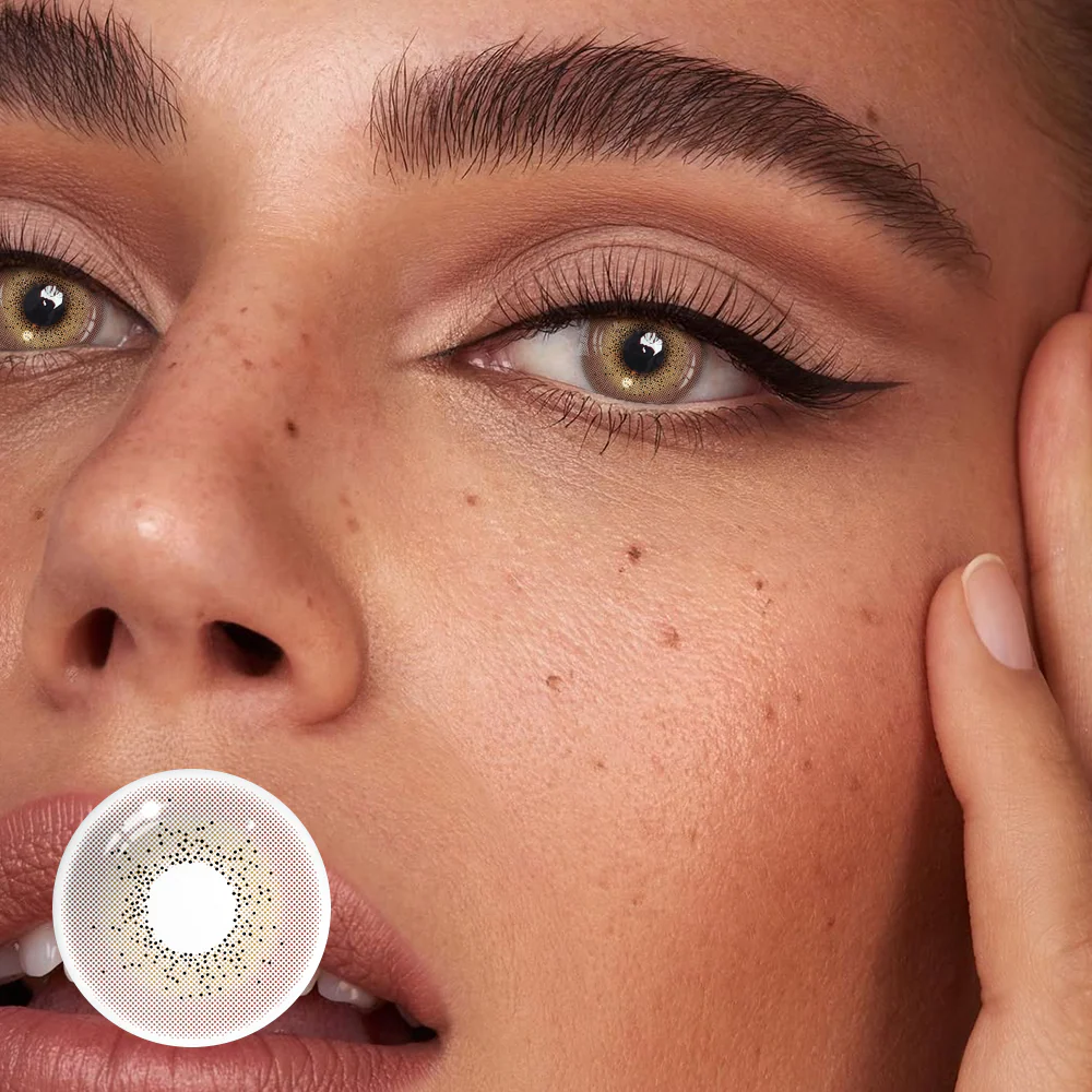 Gimlet Brown Colored Contact Lenses - Feixum