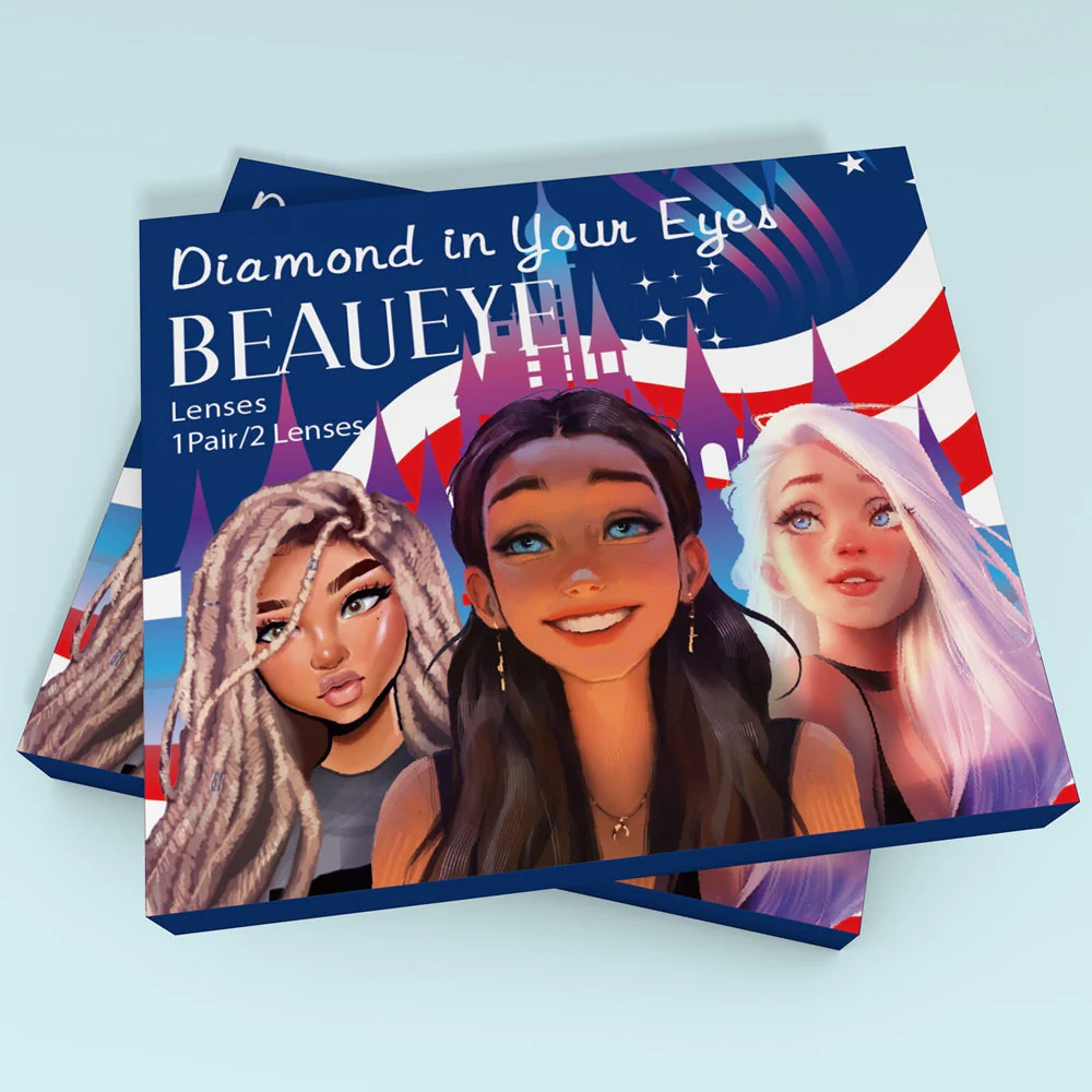 NATURAL Cool Gray Colored Contact Lenses - Feixum