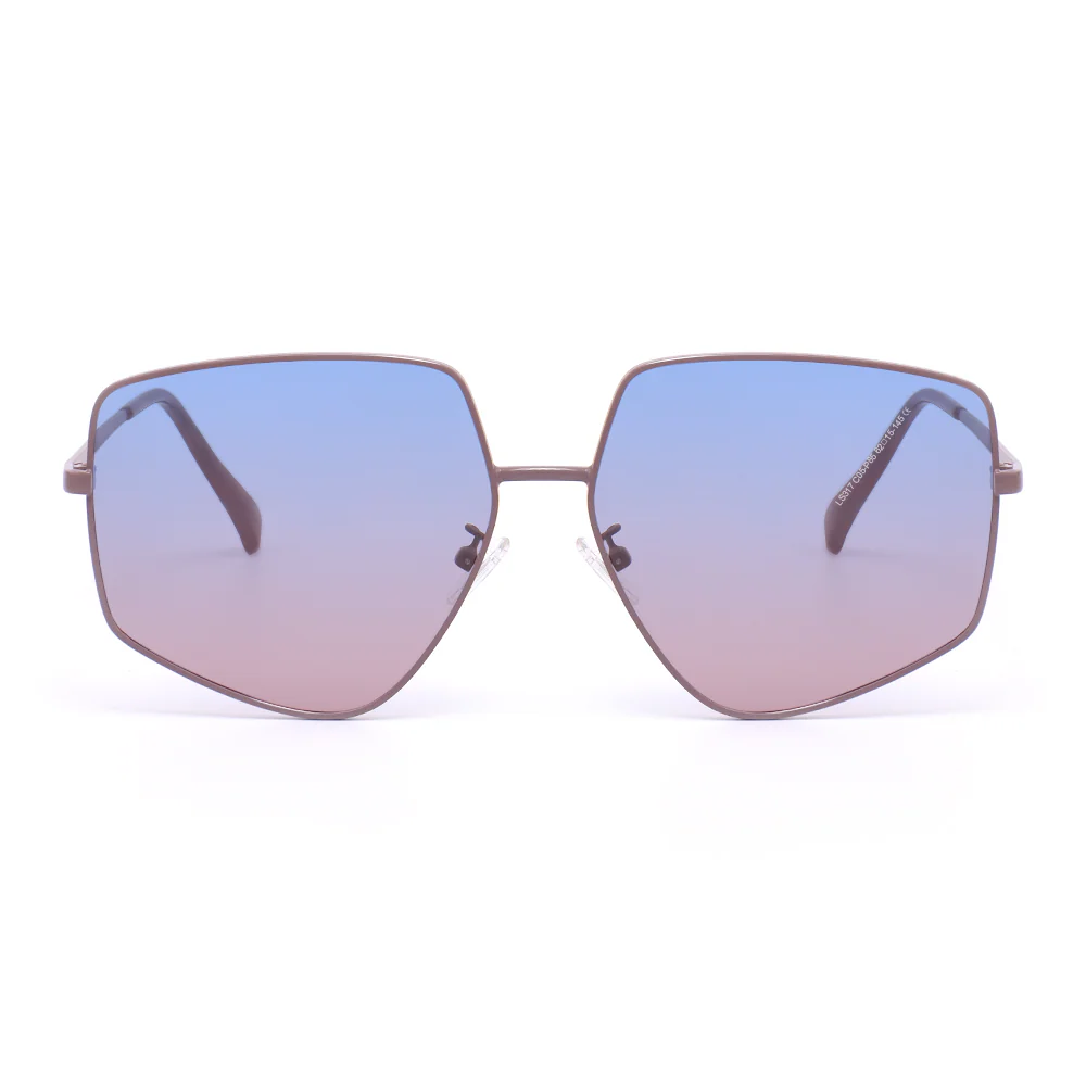 Bella Geometric Blue Sunglasses - Feixum