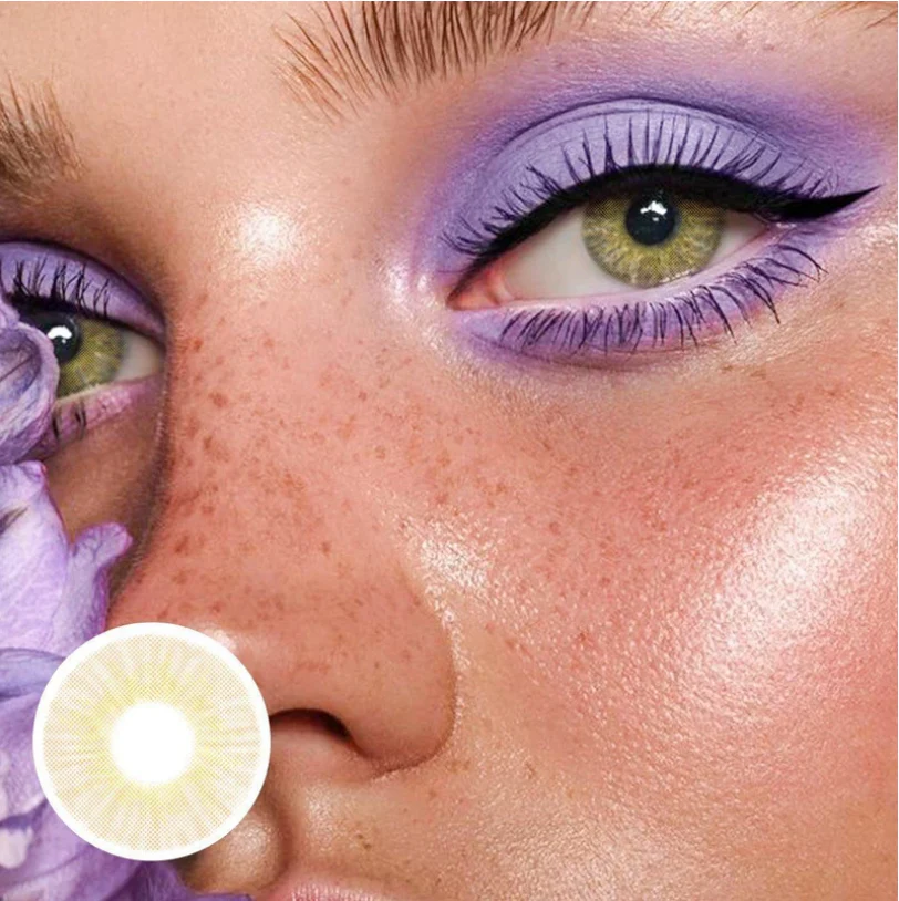 Cherry  Lumirere Brown Colored Contact Lenses - Feixum