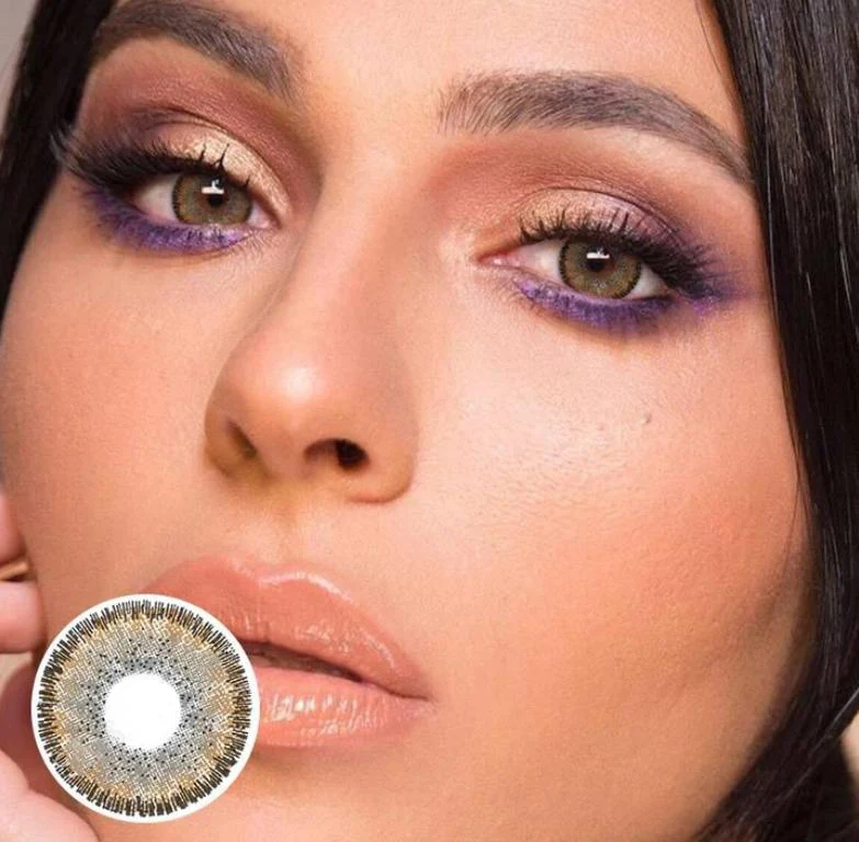 Athena Brown Colored Contact Lenses - Feixum