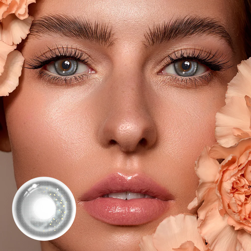 Calliope Moon Gray Prescription Colored Contact Lenses - Feixum