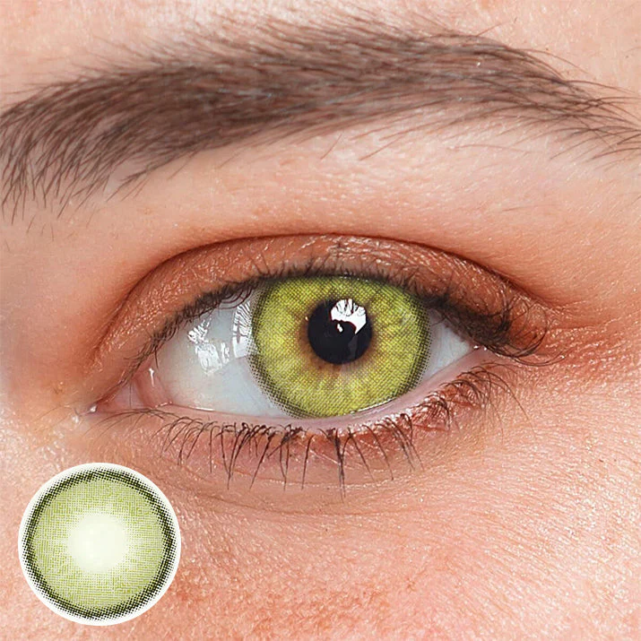 Astrea Oli Green Prescription Colored Contact Lenses - Feixum