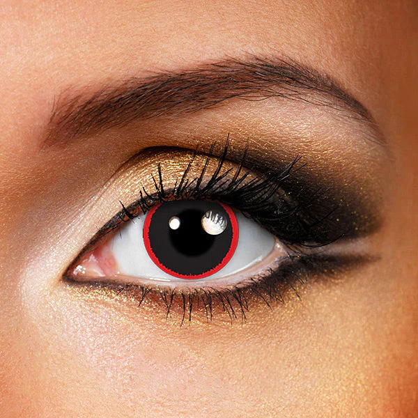 Halloween Hell Raiser Red  Colored Contact Lenses - Feixum