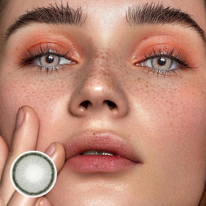 Astrea Grey Prescription Colored Contact Lenses - Feixum